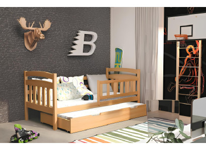 Double bed LETTO A CASTELLO Solid wood bed LETTO DOPPIO Sofa bed with 2 beds New KACPER2