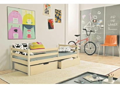 Children's bed Barneseng + Aito solid wood storage box bed