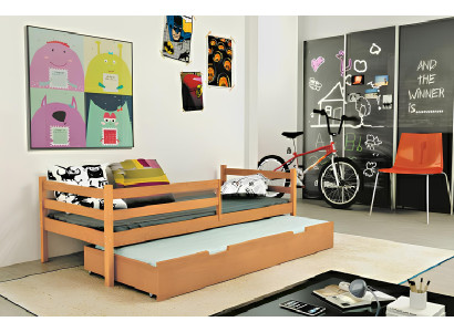 Kaksosvuode sofa bed with two beds, drawer bed, children's bed, wooden bed, bunk bed