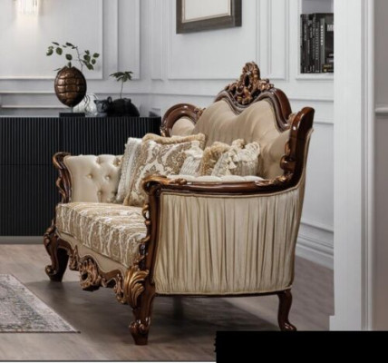 Luxury Set Sofa Set 3+3 Seater Coffee Table Sofa Couch Sofas Set Baroque