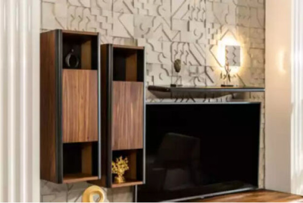 Wall unit cabinet shelf cabinets wall units sideboard coffee table 5-piece set.
