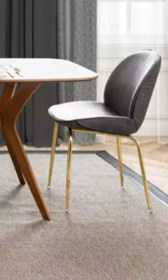 Italian style dining table 4x chairs wood table dining set modern design 5-piece