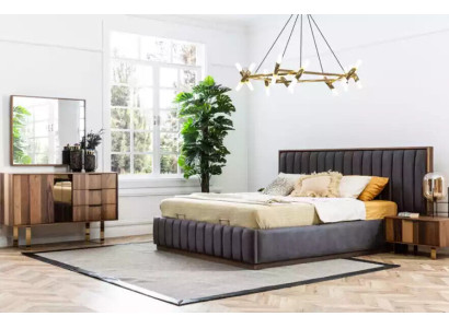 Stylish bedroom furniture set in minimalism and functionality.