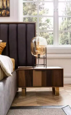Stylish bedroom furniture set in minimalism and functionality.