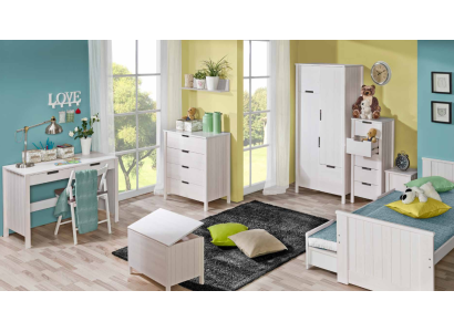 Wardrobe Closet Wood Pine White Wardrobes Shelf Multipurpose