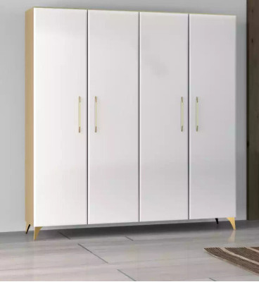 Bedroom set bed 2x nightstand chest of drawers 7-piece design luxury