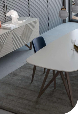 Dining room set Modern dining room set White sideboard with storage