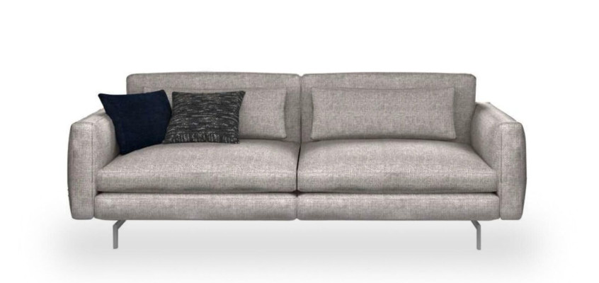 Gray-Black Living Room Furniture Three-Seater Armchair New Luxury Modern Set