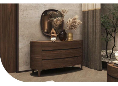 Brown designer dresser in a modern style with storage bedroom furniture