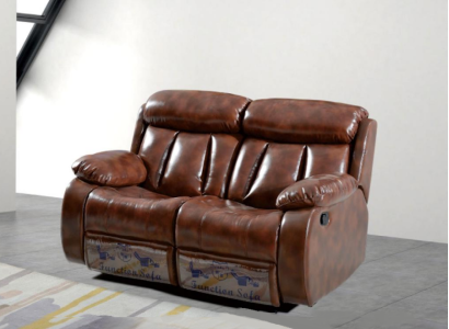 Sofa 2-seater design upholstery modern leather fabric living room two-seater