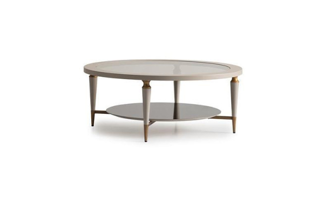 Group Coffee Tables Side Tables Set of 2 Coffee Tables Beige Wood