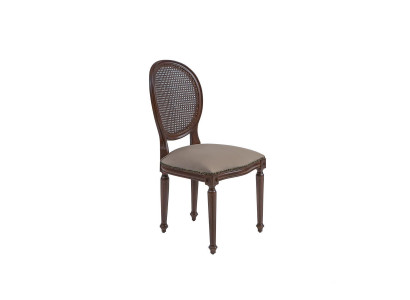 Design chair dining room style classic padded seat furnishing wood chair