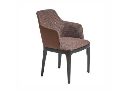 Design lounge chair with armrests, dining upholstered chairs new