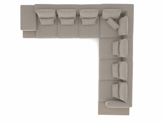 Designer suite living room corner sofa L-shape furnishings luxury furniture new