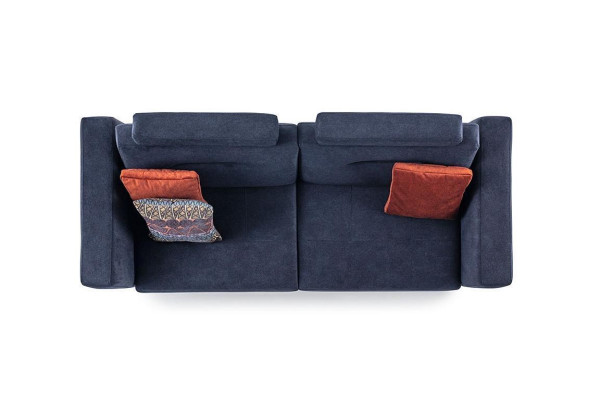 3-seater Gray Modern Design Luxury Fabric Sofa Living Room Three-seater Sofa