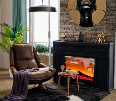 Luxury armchair modern design living room furniture brown color style novelty