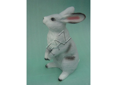 Design Hare Figure Garden Statue Sculpture Figures Sculptures Decoration New c427