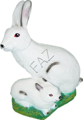 Design Hare Figurine Garden Statue Sculpture Figurines Sculptures Decoration New c648