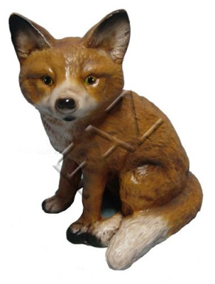Design Fox Figurine Garden Statue Sculpture Figurines Sculptures Decoration Decor New