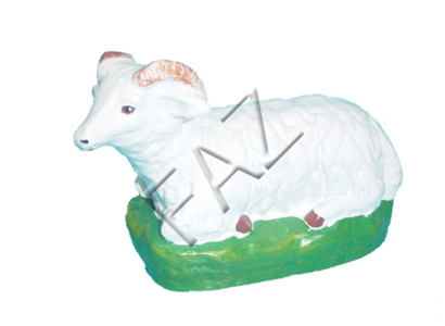 Design Lying Lamb Figure Garden Statue Sculpture Figures Sculptures Decoration New