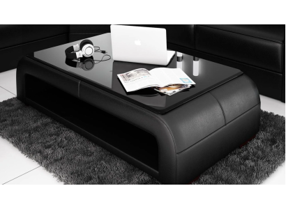 Coffee table design table living room glass leather decorative couch side sofa