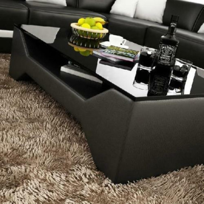 Coffee table design table living room glass leather sofa side coffee couch