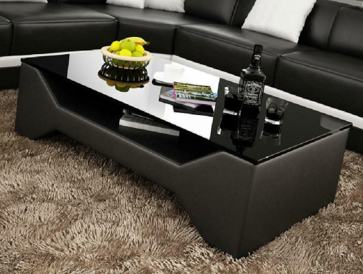 Coffee table design table living room glass leather sofa side coffee couch
