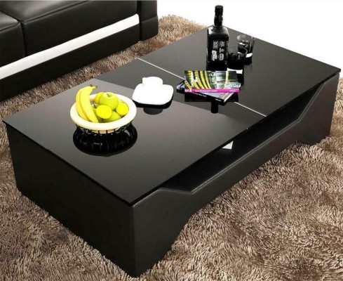 Coffee table design table living room glass leather sofa side coffee couch