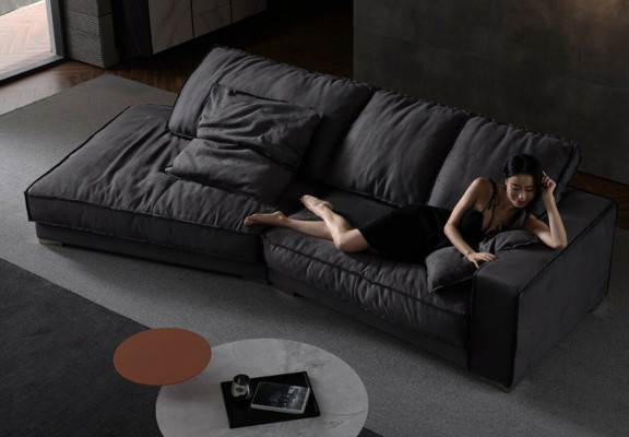 Design L Form Modern Luxury Couches New Corner Sofa Couch Sofas Textile Bed Function