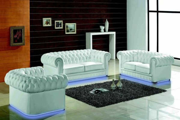 Chesterfield sofa set classic living room couch sofa set upholstery ensemble