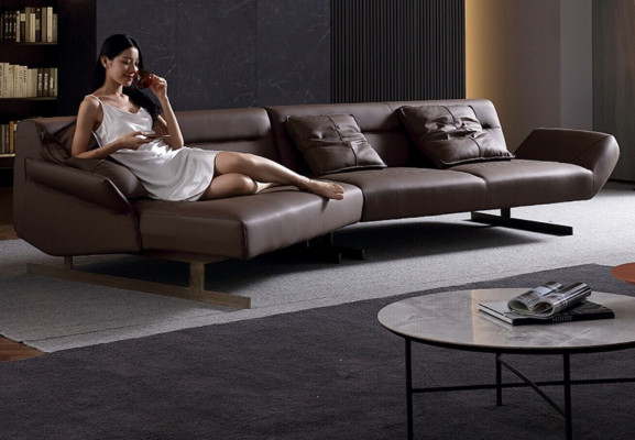 Design corner sofa living area sofa couch L-shaped upholstery couches leather