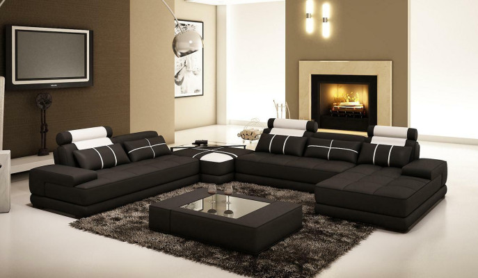 XXL Designer Living Area Upholstered Corner Sofa Sofa Set Sofa Couch