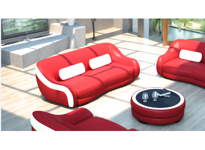 3-seater (without 2+1) sofa couch upholstered couches sofas leather seating design