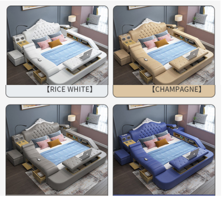 Multifunctional bed beds decor double bed double bed upholstered bed bedroom