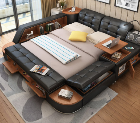 Multifunction bed beds double bed decor double bed upholstered bed bedroom