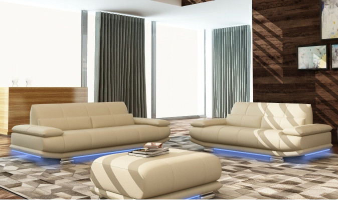Leather sofa couch upholstery complete set 3+2+1 sofas couches seating