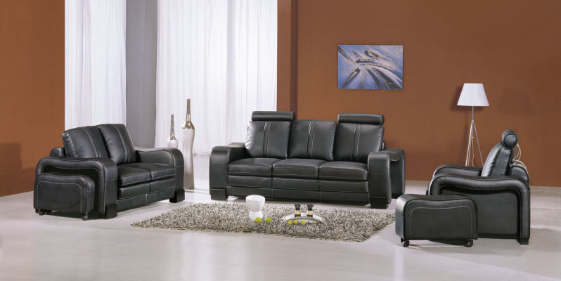 Sofa set Couch 3+2+1 Set Upholstery Leather Sofa Living Room Seating Suites