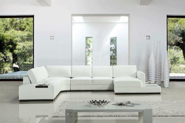 Leather sofa corner sofa sofa living landscape upholstery seating corner ensemble XXL big sofas new