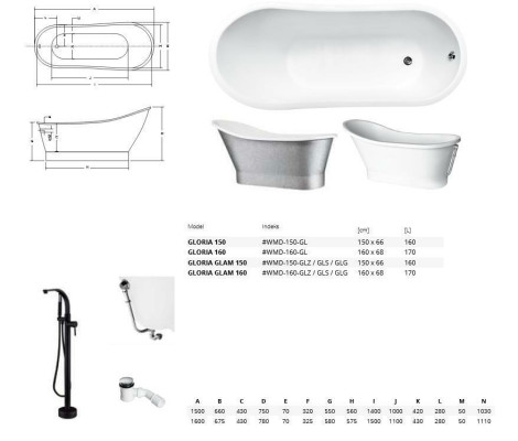 Exclusive bathtub silver freestanding acrylic bathtub design