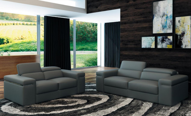 Multifunctional Leather Sofa Seat Cushion Living Room Set Leather Suite Sofa 3+2