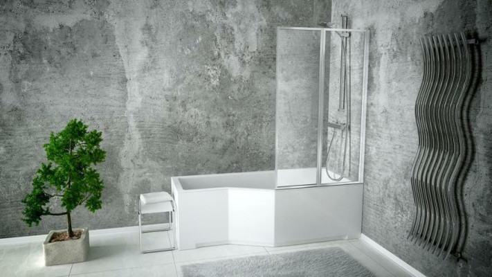 Rectangular bathtub bath modern bathroom tub acrylic shower screen