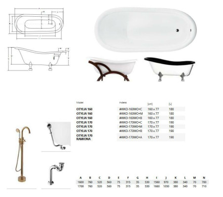 Freestanding design bathtub modern bath luxury new