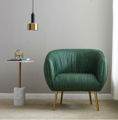 Luxury living room new relax chair metal design upholstered lounge club