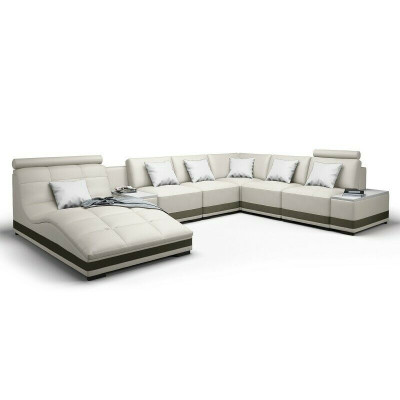 Designer sofa, corner sofa, living landscape, round sofa, leather sofa, couch, U-shaped sofa, NiddaA