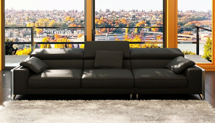 Design leather sofa couch upholstery corner seat decor set living landscape