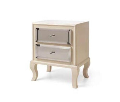 Luxury Bedroom Bed Nightstand Set Double Bed Beds 3-piece Modern White
