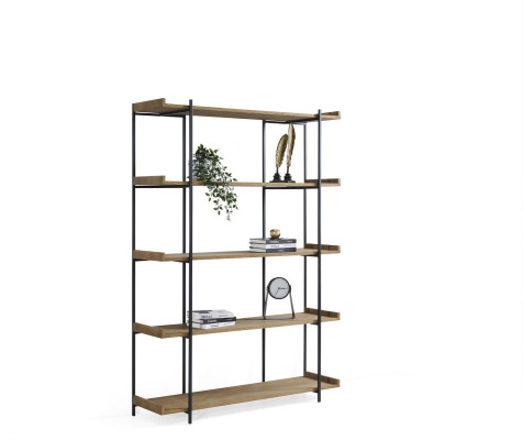 Freestanding shelf, shelf, bookcase, bookshelf, living room, wood design, new