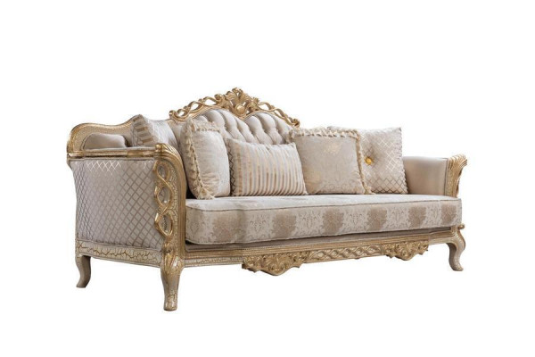 Chesterfield Baroque Sofa Classic Living Room Furniture Complete Set 5-piece