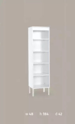Regal cabinet bookshelf multipurpose shelves wooden cabinets 184x48x42