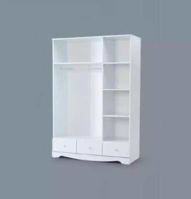 Wardrobe white wooden cabinets children's room furniture design white